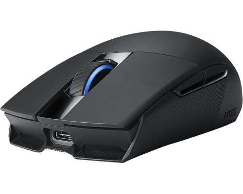 Мышь ASUS ROG Strix Impact II Wireless 90MP01P0-BMUA00 оптическая, беспроводная/проводная, 16000 dpi, 2.4 ГГц/USB, RGB подсветка, цвет  черный