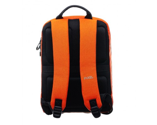 Рюкзак PIXEL PLUS Orange, 16л, LED-экран, 16.5 млн, полиэстер, оксфорд, ТПУ-пленка, водонепроницаемый, оранжевый/черный