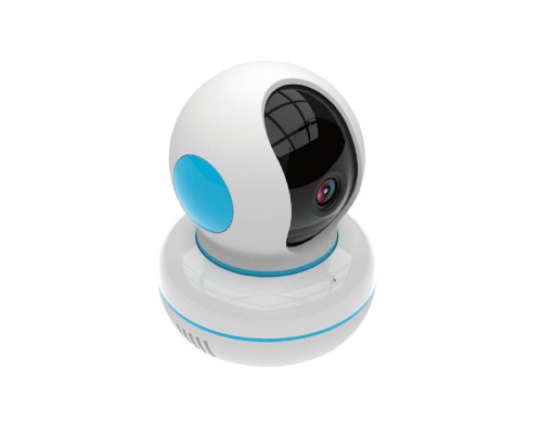 Умная IP-камера HIPER IoT Cam M3 Wi-Fi 2.4 ГГц, micro-SD, AVCHD 720p, AC 100-240V  DC 5V/1.6A, поворот по двум осям, встроенный динамик, белая