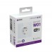 Умная розетка Wi-Fi HIPER IoT Outlet W01 WiFi 2.4 ГГц, 802.11 b/g/n, 100-250 В, 16 А, 3.8 кВт, ЕВРО Shuko, 1 модуль, iOS, Android, белая