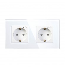 Умная розетка Wi-Fi HIPER IoT Outlet W02 Duo WiFi 2.4 ГГц, 802.11 b/g/n, 100-250 В, 16 А, 3.8 кВт, ЕВРО Shuko, 2 модуля, iOS, Android, белая                                                                                                              