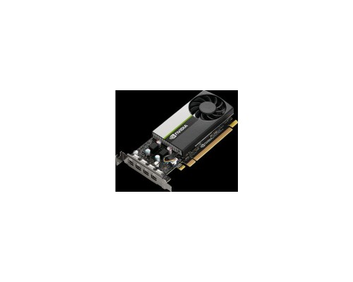 Видеокарта PNY Nvidia Quadro T1000 4GB GDDR6, 128bit, 2.5 TFLOPS, PCIE 4.x16, 4x mDP, LP sinle slot, 1 fan