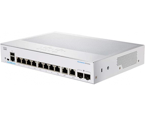 Управляемый коммутатор CBS350 Managed 8-port GE, PoE, 2x1G Combo