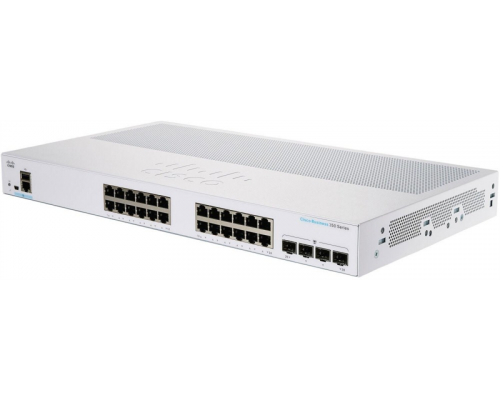 Управляемый коммутатор CBS350 Managed 24-port GE, 4x10G SFP+ (repl. for  SG350X-24-K9-EU)