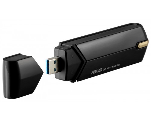 Сетевой адаптер ASUS USB-AX56 // WI-FI 802.11ax, 567 + 1201 Mbps USB 3.0 Adapter + внешняя антенна ; 90IG06H0-MO0R00