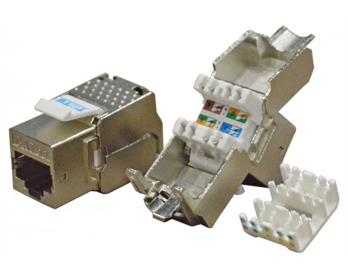 Модуль Keystone RJ45, Cat.6, STP, 180 градусов