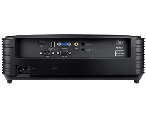 Проектор Optoma S400LVe (DLP, SVGA 800x600, 4000Lm, 25000:1, HDMI, VGA, Composite video, Audio-in 3.5mm, VGA-OUT, Audio-Out 3.5mm, 1x10W speaker, 3D Ready, lamp 6000hrs, Black, 3.05kg)