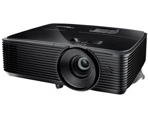 Проектор Optoma S400LVe (DLP, SVGA 800x600, 4000Lm, 25000:1, HDMI, VGA, Composite video, Audio-in 3.5mm, VGA-OUT, Audio-Out 3.5mm, 1x10W speaker, 3D Ready, lamp 6000hrs, Black, 3.05kg)