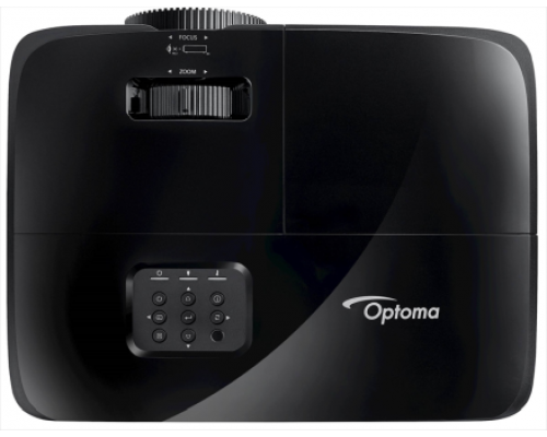 Проектор Optoma H185X Home Entertainment /Cinema (DLP,WXGA 1280x800, 3700Lm, 28000:1, HDMI, VGA, Composite video, Audio-in 3.5mm, VGA-OUT, Audio-Out 3.5mm, 1x10W speaker, 3D Ready, lamp 6000hrs, Black, 3.03kg)