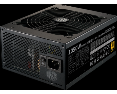 Блок питания Power Supply Cooler Master MWE Gold V2, 1050W, ATX, 140mm, 24+4pin, 12xSATA, 6xPCI-E(6+2), APFC, 80+ Gold, Full Modular