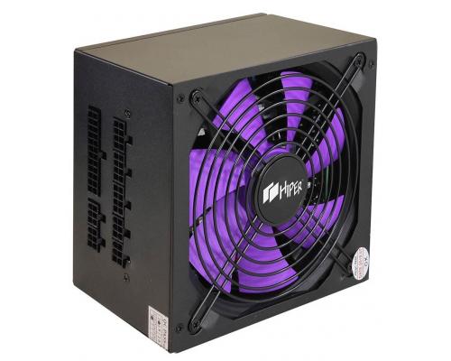 Блок питания PSU HIPER HPB-650FM (ATX 2.31, 650W, ActivePFC, 140mm fan, Full-modular, Black), 80+, BOX