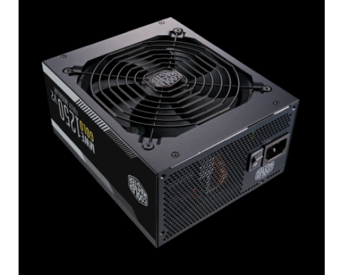 Блок питания Power Supply Cooler Master MWE Gold V2, 1250W, ATX, 140mm, 24+4pin, 12xSATA, 8xPCI-E(6+2), APFC, 80+ Gold, A/EU Cable, Full Modular