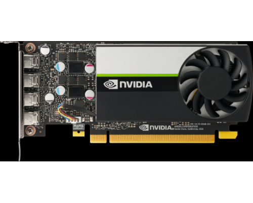 Видеокарта VGA PNY NVIDIA QUADRO T1000, 4 GB GDDR6/128 bit, PCI Express 4.0 x16, 4x mDP