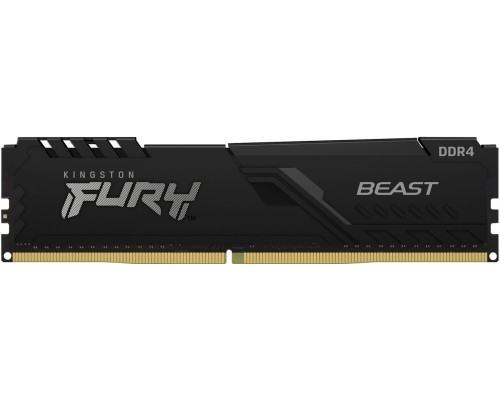 Оперативная память Kingston 16GB 3733MHz DDR4 CL19 DIMM 1Gx8 FURY Beast Black