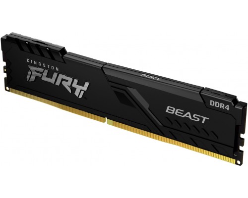 Оперативная память Kingston 16GB 3733MHz DDR4 CL19 DIMM 1Gx8 FURY Beast Black