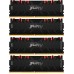 Оперативная память Kingston 64GB 3200MHz DDR4 CL16 DIMM (Kit of 4) 1Gx8 FURY Renegade RGB