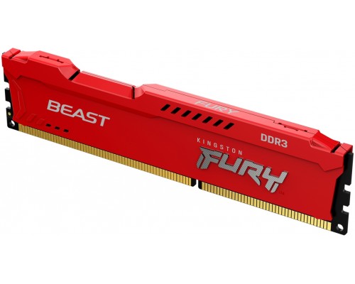 Оперативная память Kingston 8GB 1600MHz DDR3 CL10 DIMM FURY Beast Red