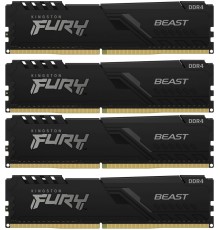 Оперативная память Kingston 16GB 3200MHz DDR4 CL16 DIMM (Kit of 4) FURY Beast Black                                                                                                                                                                       