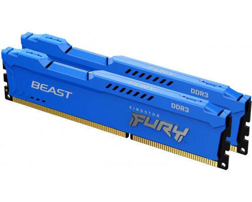 Оперативная память Kingston 8GB 1866MHz DDR3 CL10 DIMM (Kit of 2) FURY Beast Blue