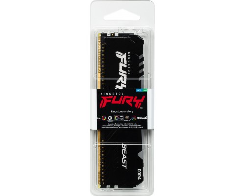 Оперативная память Kingston 8GB 3200MHz DDR4 CL16 DIMM FURY Beast RGB