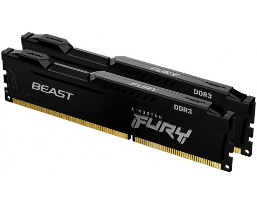 Оперативная память Kingston 8GB 1866MHz DDR3 CL10 DIMM (Kit of 2) FURY Beast Black