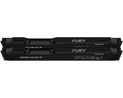 Оперативная память Kingston 8GB 1866MHz DDR3 CL10 DIMM (Kit of 2) FURY Beast Black