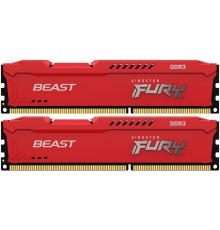 Оперативная память Kingston 8GB 1600MHz DDR3 CL10 DIMM (Kit of 2) FURY Beast Red                                                                                                                                                                          