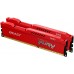 Оперативная память Kingston 8GB 1600MHz DDR3 CL10 DIMM (Kit of 2) FURY Beast Red