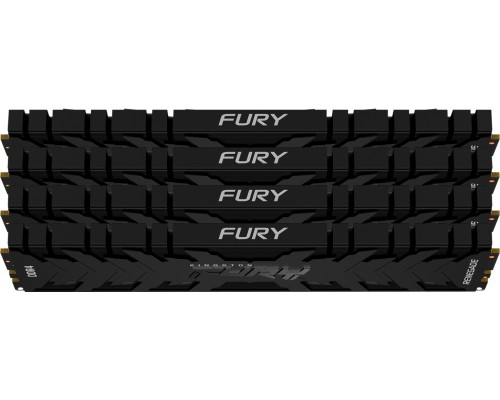 Оперативная память Kingston 64GB 3000MHz DDR4 CL15 DIMM (Kit of 4) 1Gx8 FURY Renegade Black