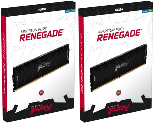 Оперативная память Kingston 64GB 3000MHz DDR4 CL15 DIMM (Kit of 4) 1Gx8 FURY Renegade Black