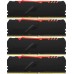 Оперативная память Kingston 64GB 3000MHz DDR4 CL15 DIMM (Kit of 4) 1Gx8 FURY Beast RGB