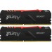 Модуль памяти KINGSTON Fury Beast Gaming DDR4 Общий объём памяти 16Гб Module capacity 8Гб Количество 2 3200 МГц Радиатор Множитель частоты шины 16 1.35 В RGB черный KF432C16BBAK2/16