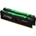 Модуль памяти KINGSTON Fury Beast Gaming DDR4 Общий объём памяти 16Гб Module capacity 8Гб Количество 2 3200 МГц Радиатор Множитель частоты шины 16 1.35 В RGB черный KF432C16BBAK2/16