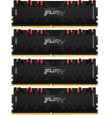 Оперативная память Kingston 32GB 3000MHz DDR4 CL15 DIMM (Kit of 4) FURY Renegade RGB                                                                                                                                                                      