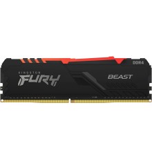 Оперативная память Kingston 16GB 3733MHz DDR4 CL19 DIMM 1Gx8 FURY Beast RGB                                                                                                                                                                               