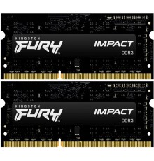 Оперативная память Kingston 8GB 1866MHz DDR3L CL11 SODIMM (Kit of 2) 1.35V FURY Impact                                                                                                                                                                    