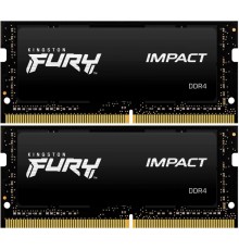 Оперативная память Kingston 32GB 3200MHz DDR4 CL20 SODIMM (Kit of 2) 1Gx8 FURY Impact                                                                                                                                                                     