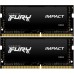 Оперативная память Kingston 32GB 3200MHz DDR4 CL20 SODIMM (Kit of 2) 1Gx8 FURY Impact