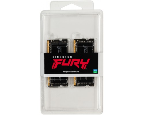 Оперативная память Kingston 32GB 3200MHz DDR4 CL20 SODIMM (Kit of 2) 1Gx8 FURY Impact