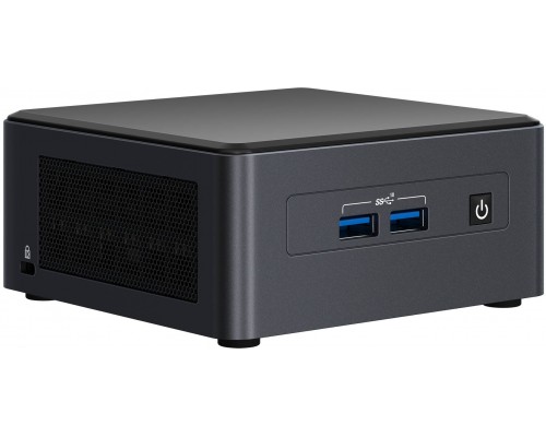 НЕТТОП Nettop Intel NUC, Intel Core i7-1165G7 (12M Cache, up to 4,70 GHz), 2xDDR4-3200 1.2V SO-DIMMs (up to 64 GBGb), Intel Iris X Graphics (Dual HDMI 2,0b w/HDMI CEC, Dual DP 1.4a via Type C), 1x Thunderbolt 4, 1x Thunderbolt 3, 4xUSB3.0, 3xUSB2.0,