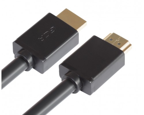 Кабель Greenconnect  3.0m HDMI версия 2.0, HDR 4:2:2, Ultra HD, 4K 60 fps 60Hz/5K*30Hz, 3D, AUDIO, 18.0 Гбит/с, 28/28 AWG, OD7.3mm, тройной экран, черный, GCR-HM411-3.0m