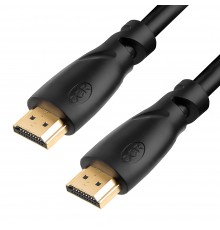 Кабель GCR 5.0m HDMI версия 1.4, черный, OD7.3mm, 30/30 AWG, позолоченные контакты, Ethernet 10.2 Гбит/с, 3D, 4K, GCR-HM310-5.0m, экран                                                                                                                   