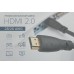 Кабель GCR Premium 0.3m HDMI версия 2.0, HDR Ultra HD 4K60 Hz/ 5K30Hz, 3D, Ethernet 18.0 Гбит/с, OD8.0mm, 28/26 AWG, черный, GCR-51766