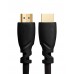 Кабель GCR Premium 0.3m HDMI версия 2.0, HDR Ultra HD 4K60 Hz/ 5K30Hz, 3D, Ethernet 18.0 Гбит/с, OD8.0mm, 28/26 AWG, черный, GCR-51766