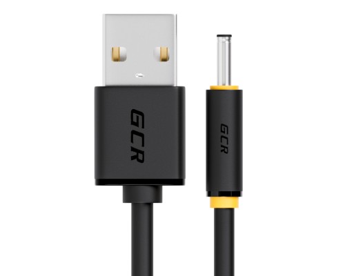 Адаптер Greenconnect 1,0 м переходник питания 5V -гибкий  USB AM / DC Jack 3.5mm, GCR-50881