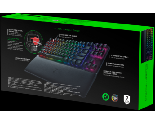 Игровая клавиатура Razer Huntsman V2 Tenkeyless (Red Switch) - Russian Layout