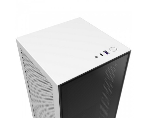 Корпус NZXT H1  CA-H16WR-W1-EU White black case with 140 watercooler with riser card with 650W SFX-L PSU, modular cables, 80 PLUS Gold (EU)