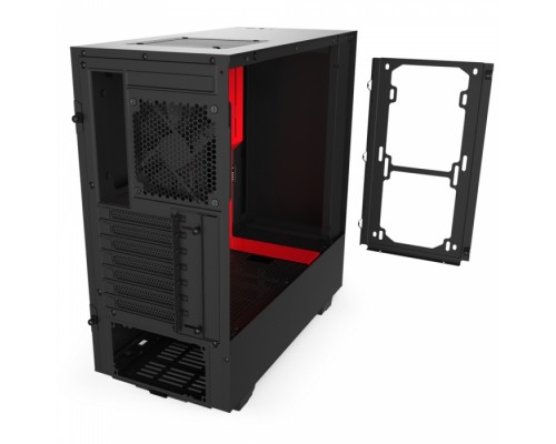 Корпус H511 CA-H511B-BR Compact Mid Tower Black/Red Chassis with 2x 120mm Aer F Case Fans