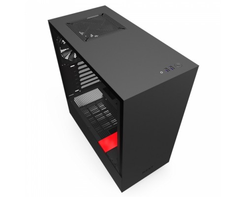 Корпус H511 CA-H511B-BR Compact Mid Tower Black/Red Chassis with 2x 120mm Aer F Case Fans