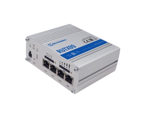 Маршрутизатор RUTX09 4G (LTE) cat6 / 3G . 2x SIM / W-Fi / 4x RJ-45 / USB 2.0 / GPS/GNSS
